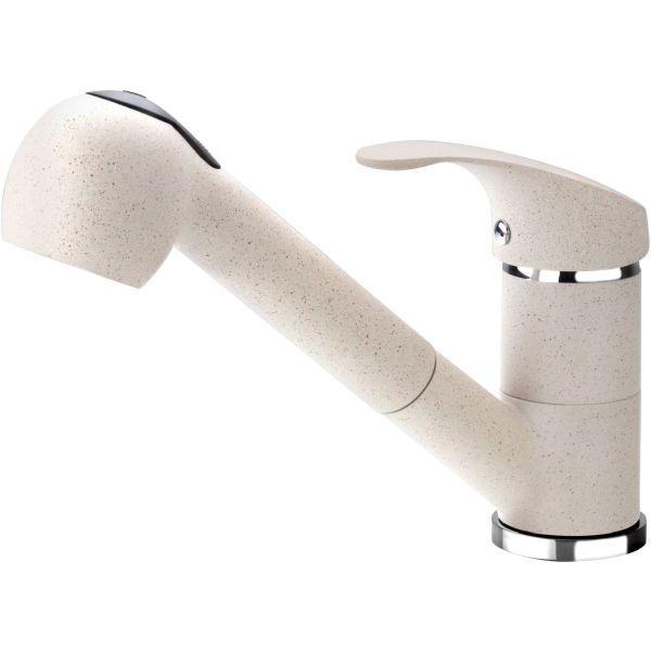 Deante BDP_771M Pepe álló mosogató csaptelep kihúzható fejjel homok színű gránit