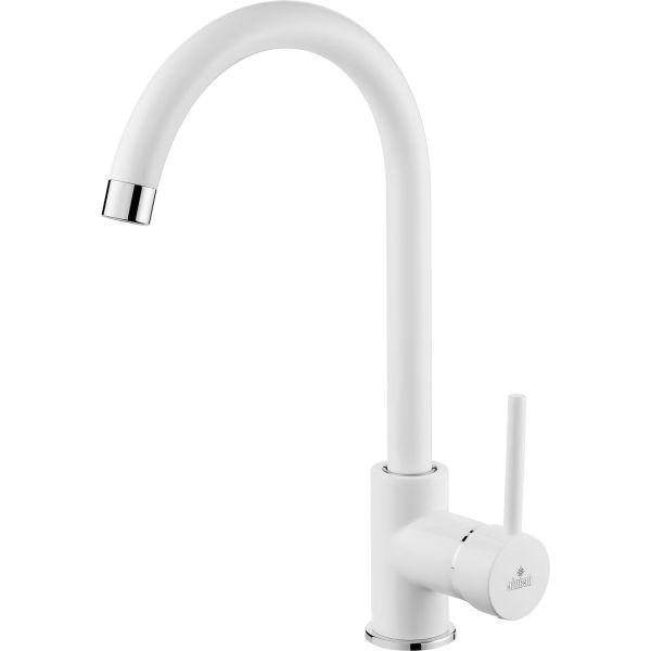 Deante BEU_W62M Milin álló mosogató csaptelep íves fehér