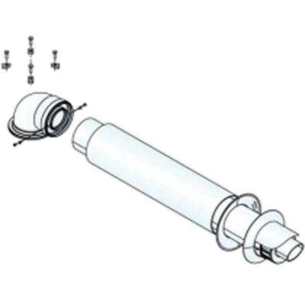 Cosmogas 62617228 D60/100 PP fali kivezető szett (kivéve Mydens 60C-hez)