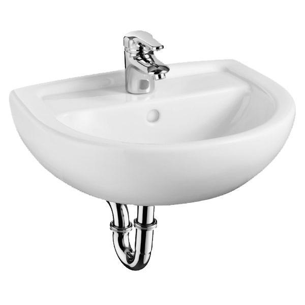 Alföldi 4145 50 01 Bázis kézmosó 50 cm-es, 3 csaplyukkal, fúrt