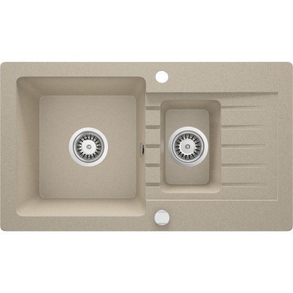 Deante ZQZ_7513 Zorba gránitmosogató 1,5m+cst 760x440mm homok