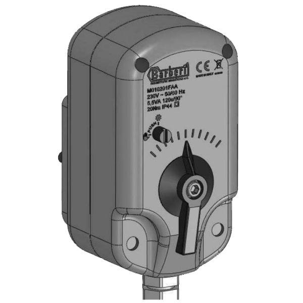 Barberi M010201FAAK Csapforgató motor karimás csatl. szettel 230v/120s