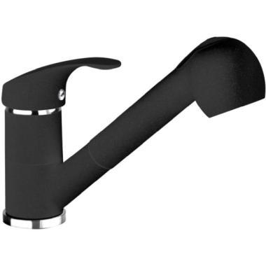 Deante BDP_271M Pepe álló mosogató csaptelep kihúzható fejjel grafit színű gránit