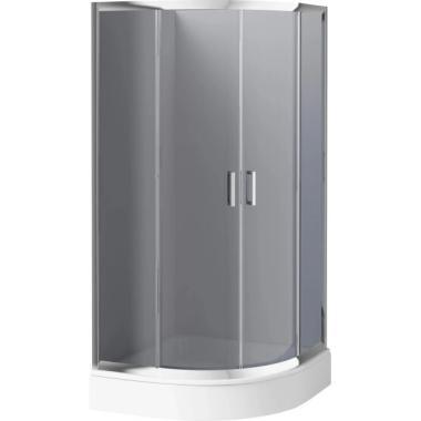 Deante zuhanykabin 80x80cm íves grafit-króm KYP_452K