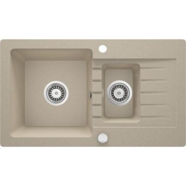 Deante ZQZ_7513 Zorba gránitmosogató 1,5m+cst 760x440mm homok