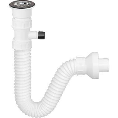 Texo flexibilis mosdószifon 5/4-40mm mosógép beköt. leeresztővel S00019