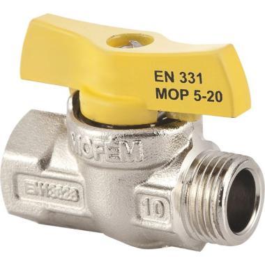 Mofém Flexum 3/4 fix KB golyóscsap gázra nikkelezett 113-0095-40