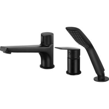 Deante BGJ_N13M Jasmin kádra szerelhető 3 részes csaptelep nero